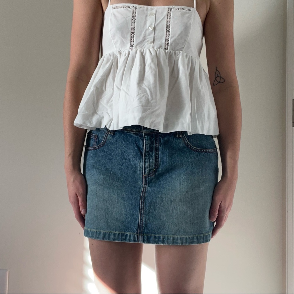 Y2k SO Denim Mini Skirt